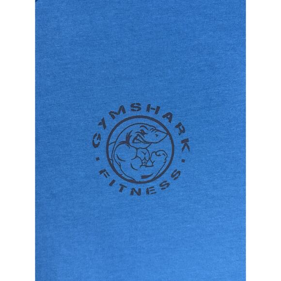 Gymshark T-shirt Men’s Large Blue Legacy Logo Casual Athletic Gym Performance - Picture 4 of 9